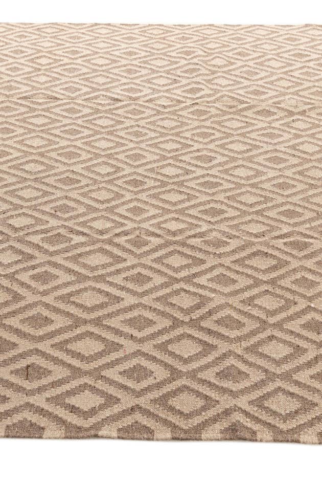 Detail image of 6' 6 x 7' 1 Hand Woven Kilim Maymana Wool Square Rug