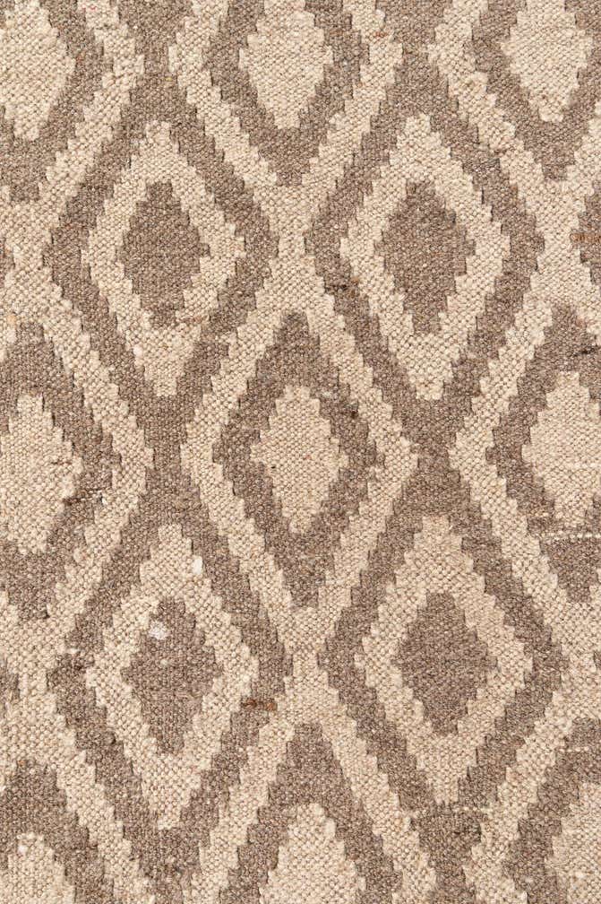 6' 6 x 7' 1 Hand Woven Kilim Maymana Wool Square Rug