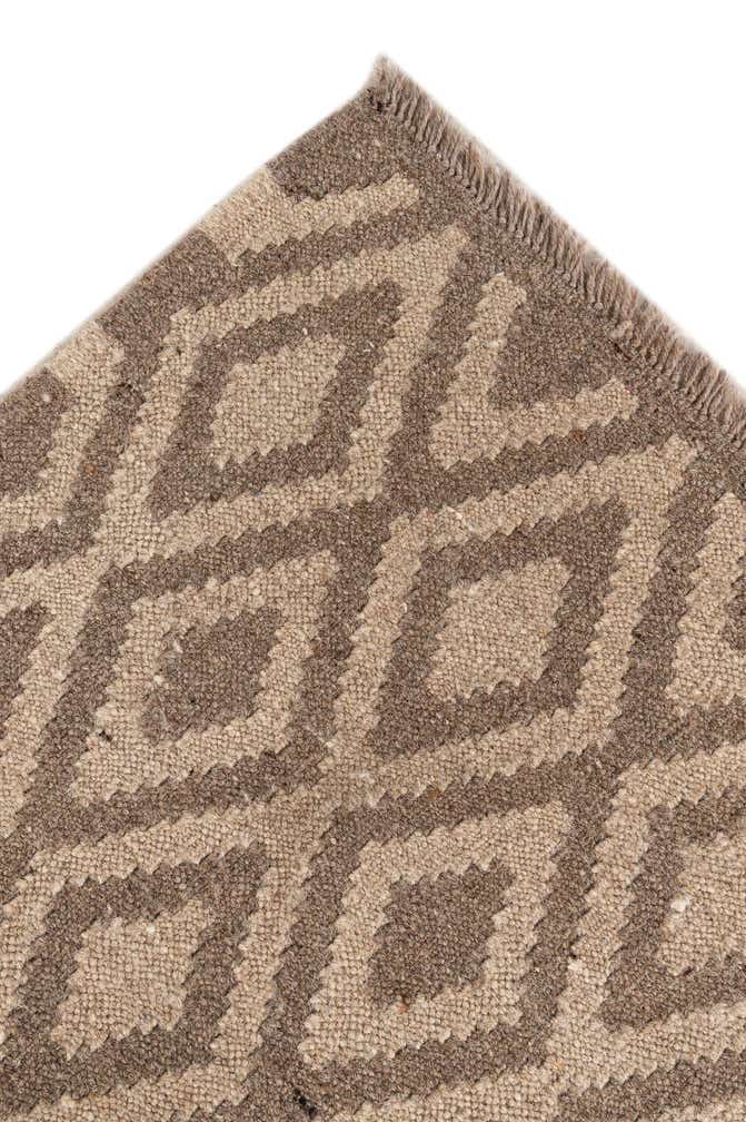 6' 6 x 7' 1 Hand Woven Kilim Maymana Wool Square Rug