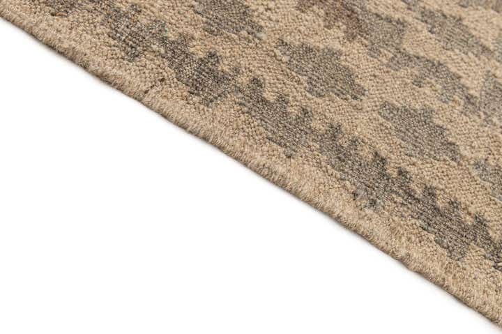 9' 9 x 10' 5 Hand Woven Kilim Maymana Wool Square Rug