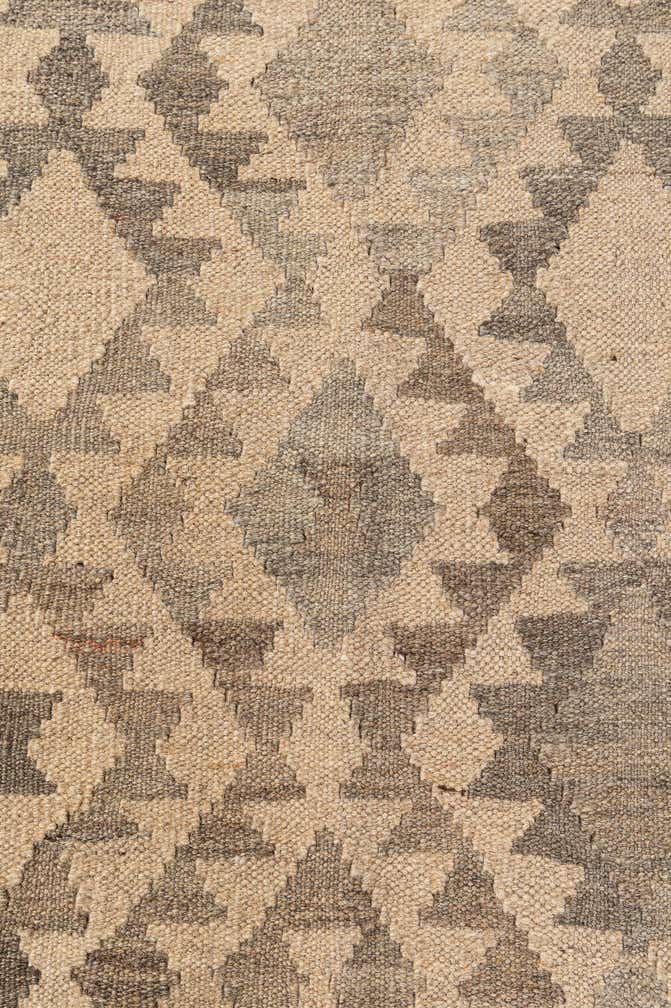 9' 9 x 10' 5 Hand Woven Kilim Maymana Wool Square Rug