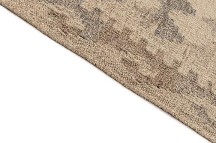9' 9 x 10' 5 Hand Woven Kilim Maymana Wool Square Rug