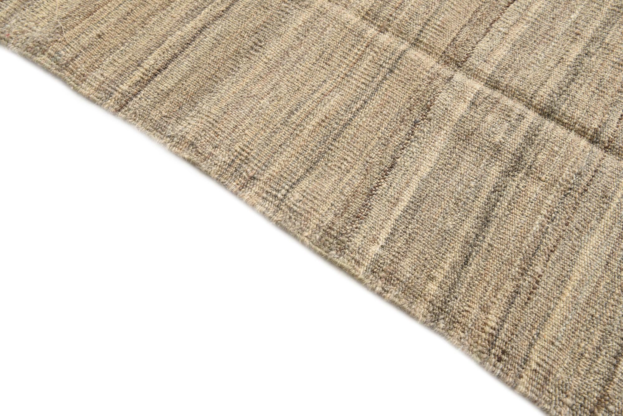 3' 10 x 3' 11 Hand Woven Kilim Modern Wool Square Rug