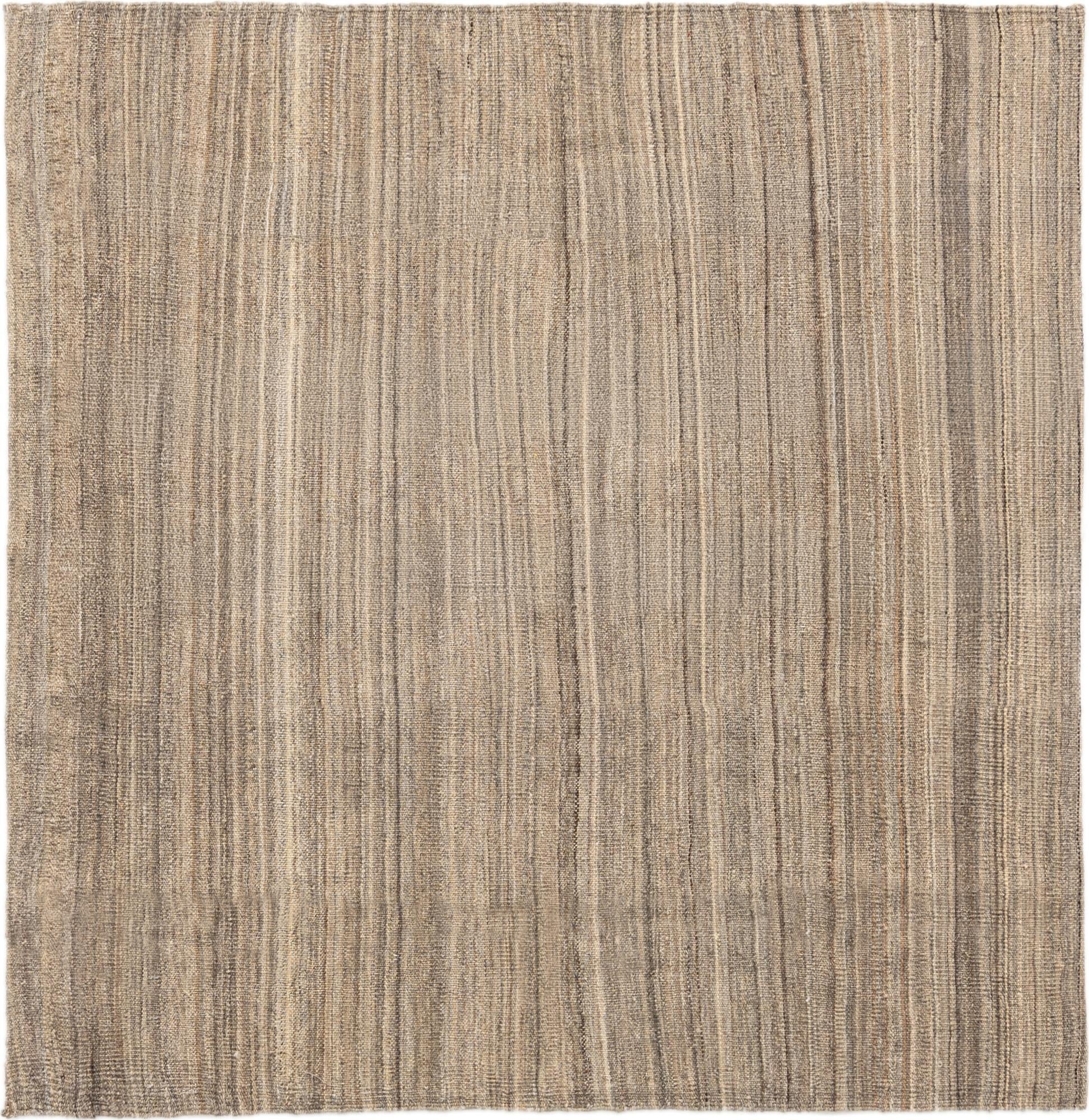 3' 10 x 3' 11 Hand Woven Kilim Modern Wool Square Rug