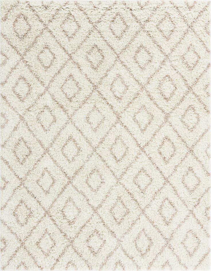 Detail image of 7' 10 x 7' 10 Lattice Shag Square Rug