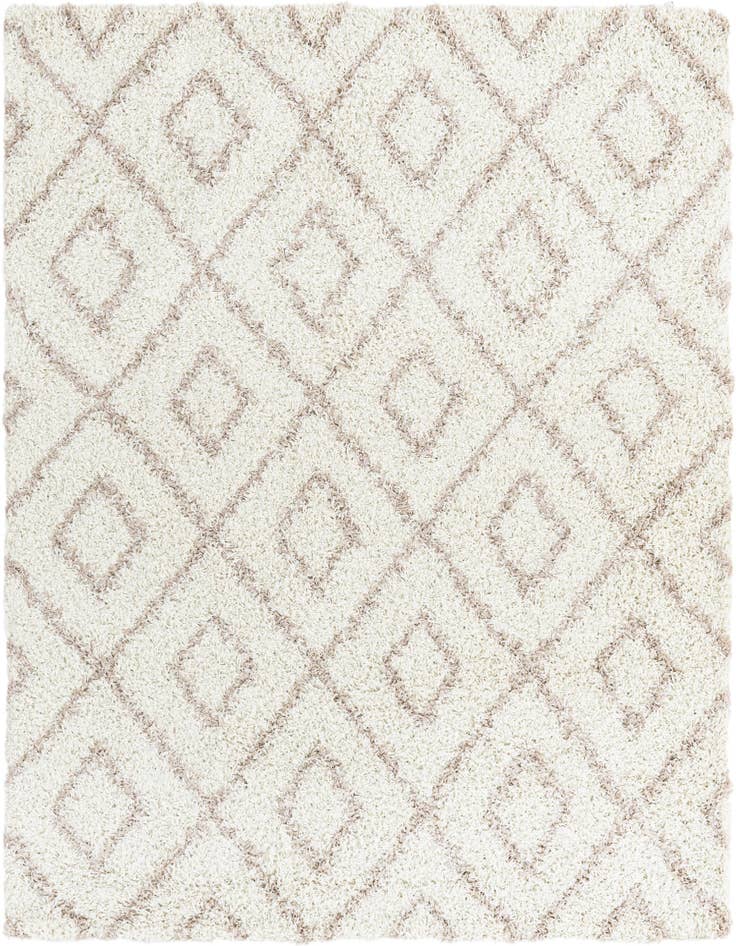 Detail image of 6' x 6' Lattice Shag Square Rug