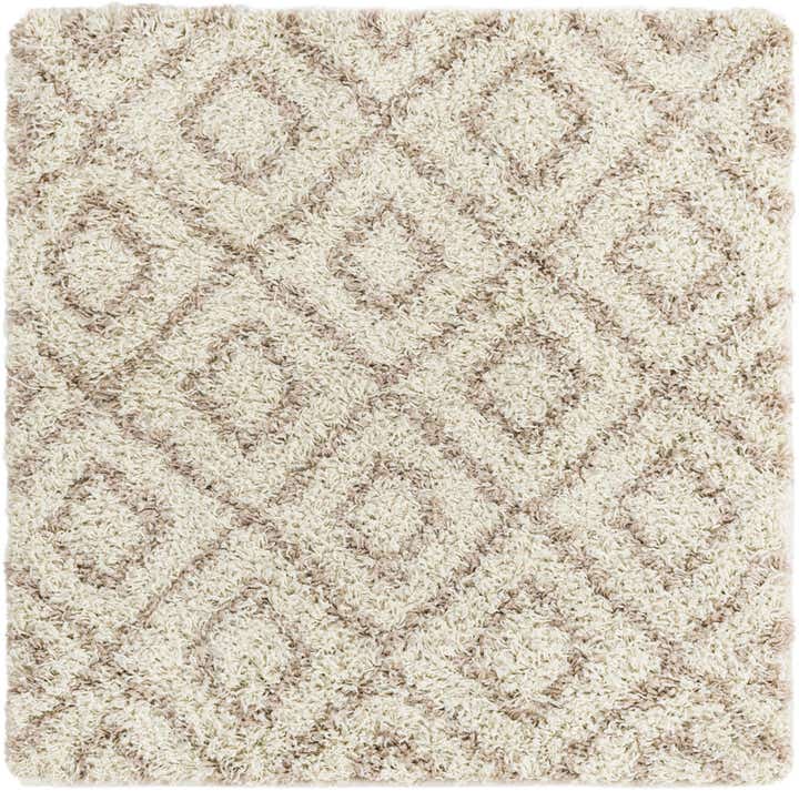 3' 3 x 3' 3 Lattice Shag Square Rug