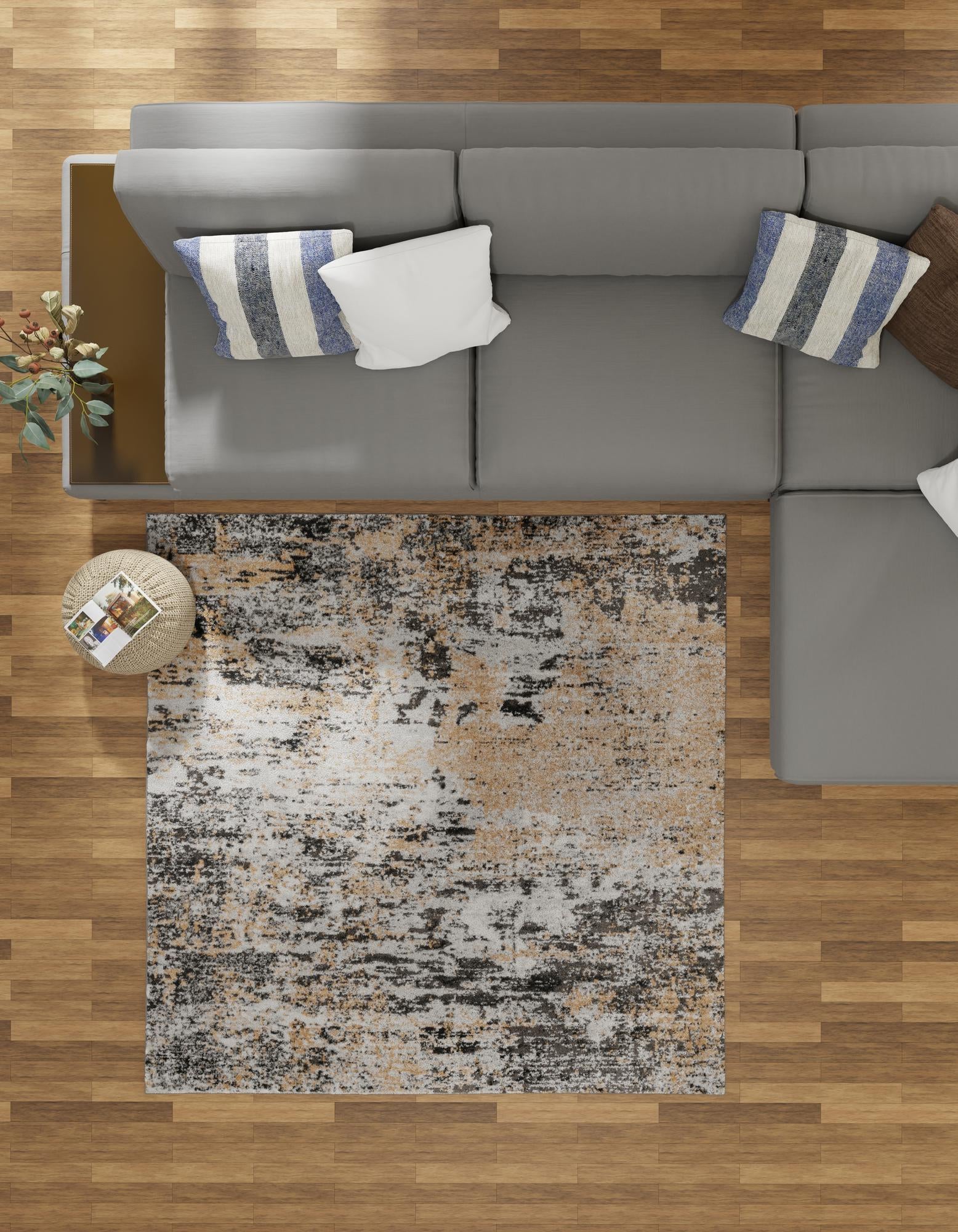 5' 3 x 5' 3 Leipzig Square Rug
