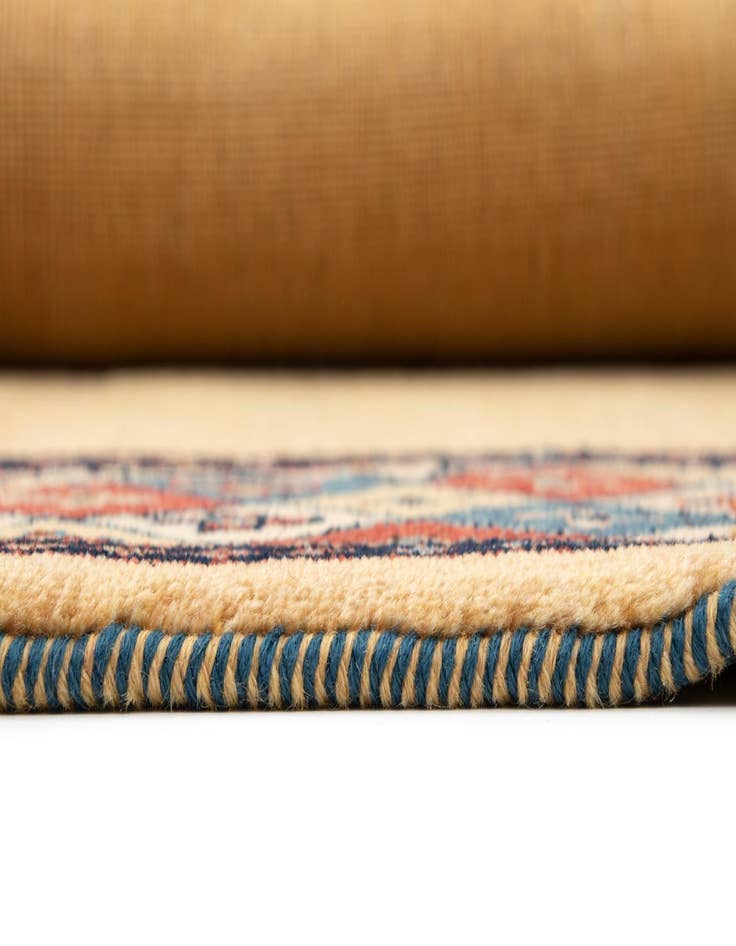 Detail image of 5' x 5'  Hand Knotted Luribaft Persian Square Rug