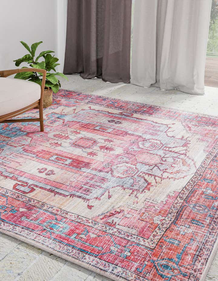 3' 3 x 3' 3 Washable Maahru Square Rug