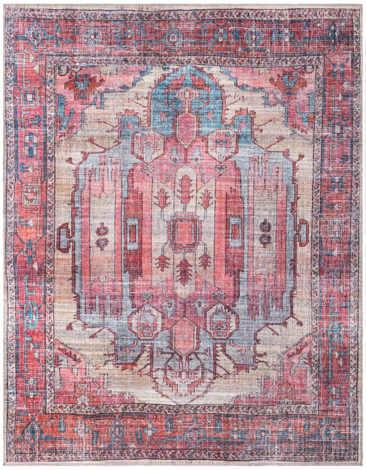 Detail image of 7' 3 x 7' 3 Washable Maahru Square Rug