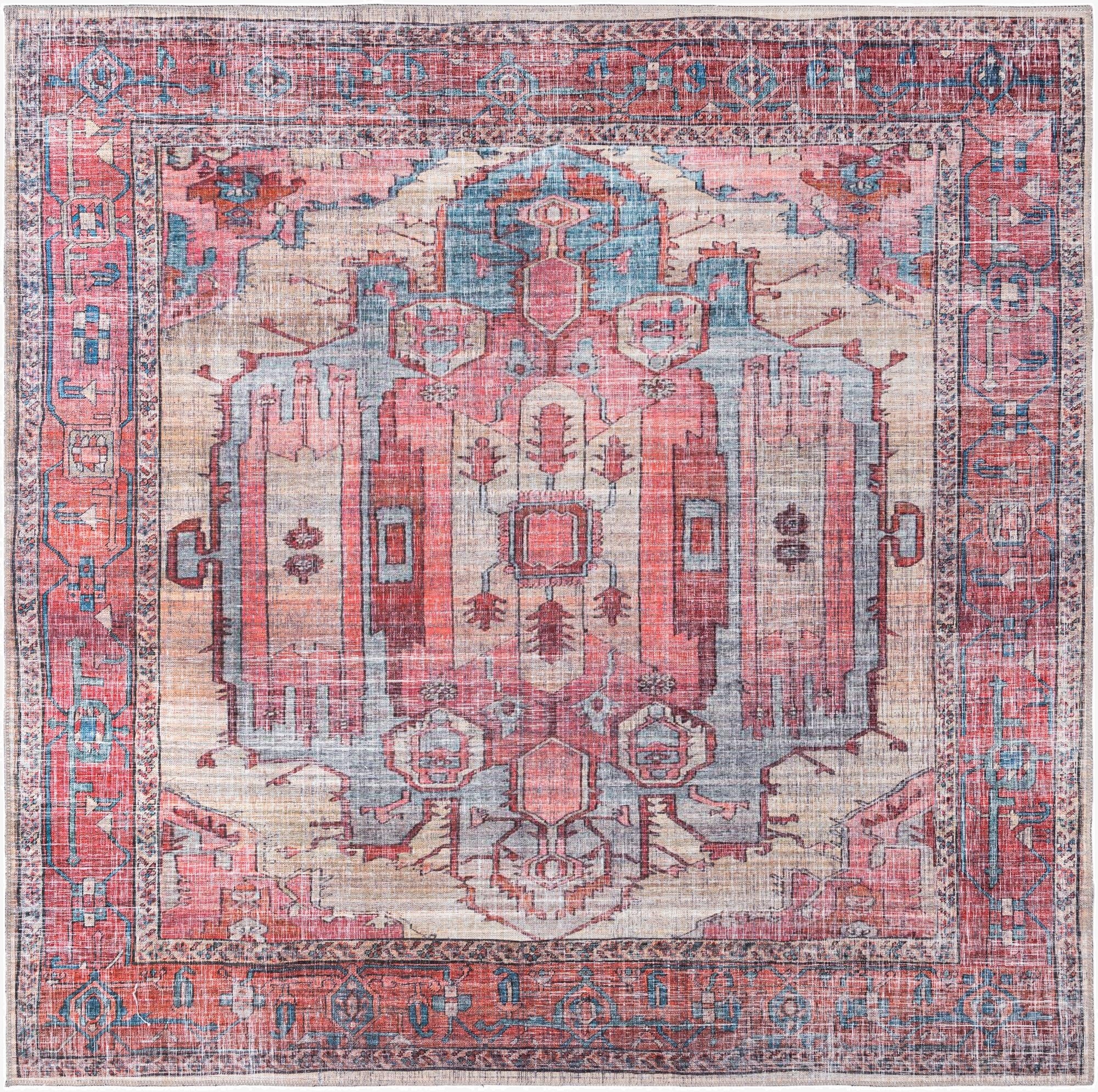 Primary image 7' 10 x 7' 10  Washable Maahru Square Rug