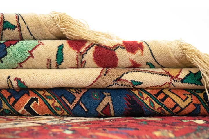 9' 11 x 10' 5 Hand Knotted Mashad Persian Square Rug