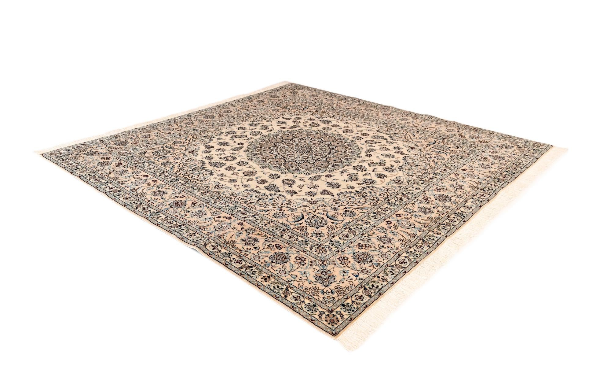 8' 4 x 8' 5 Nain Wool Square Rug