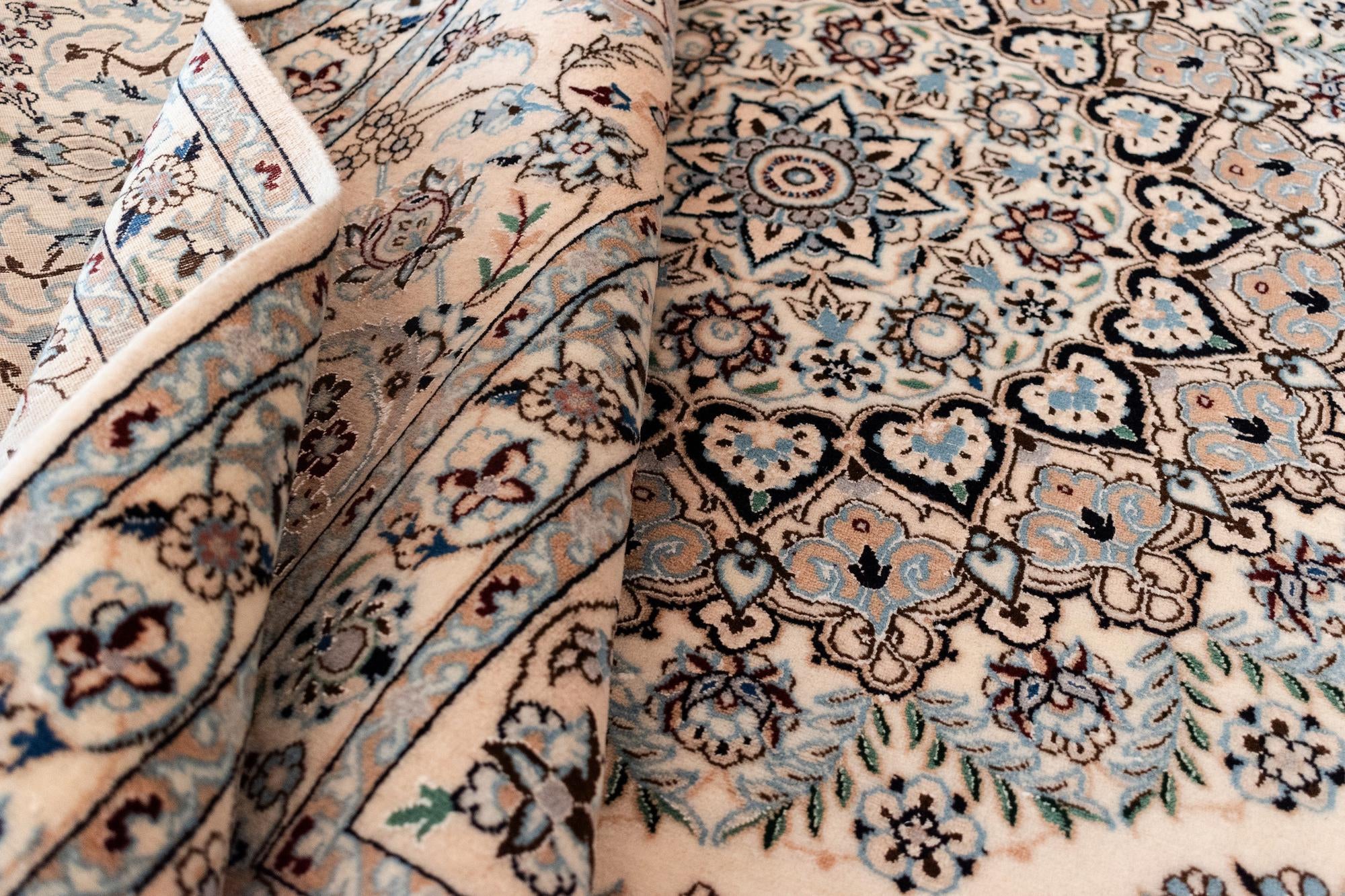 8' 4 x 8' 5 Nain Wool Square Rug