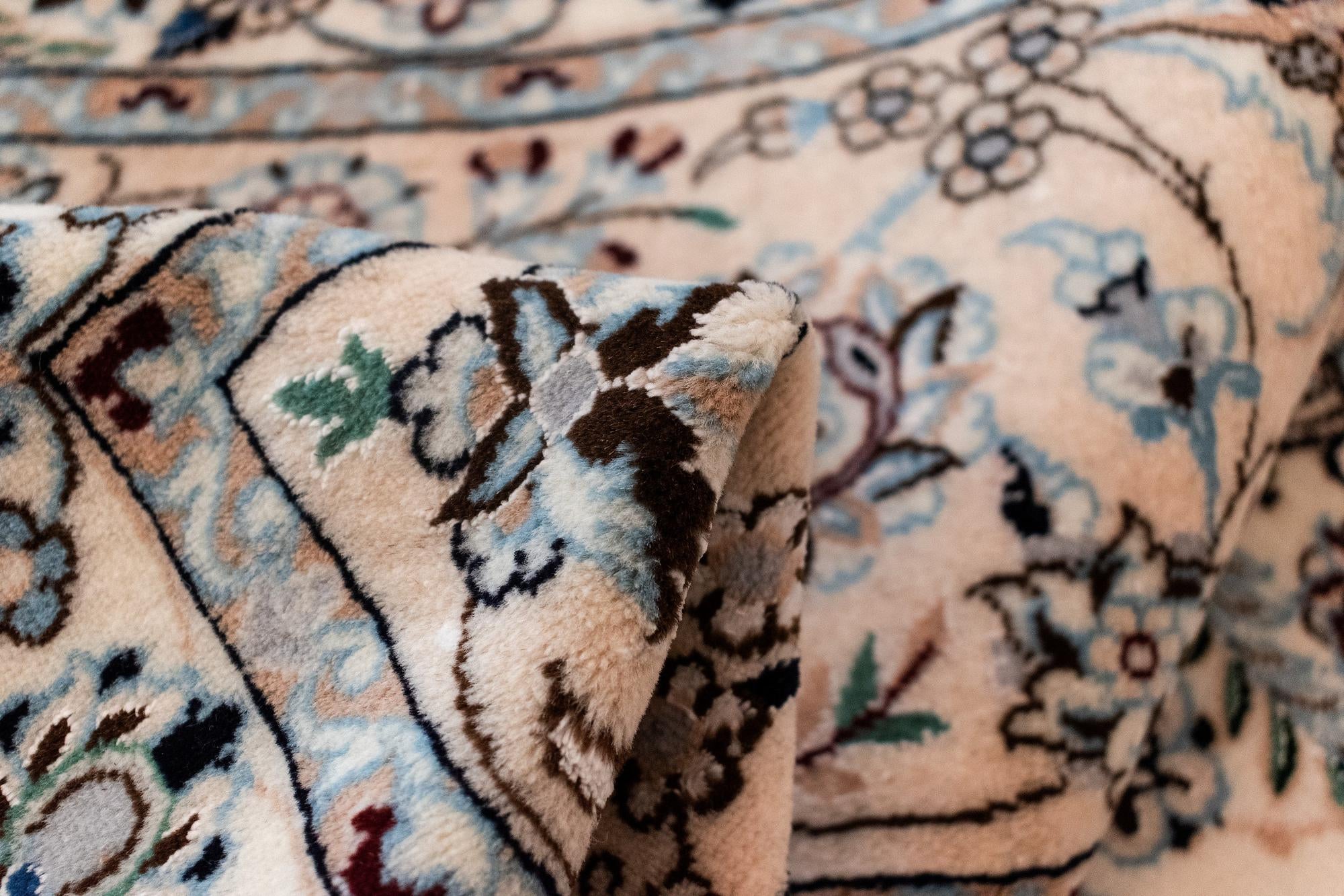 8' 4 x 8' 5 Nain Wool Square Rug
