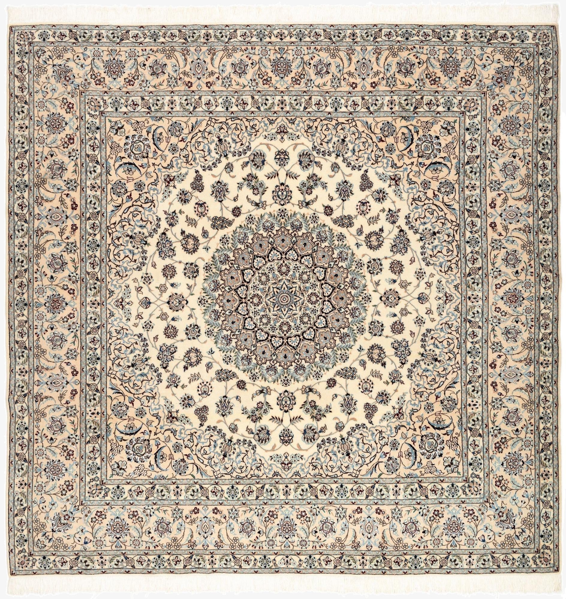 8' 4 x 8' 5 Nain Wool Square Rug