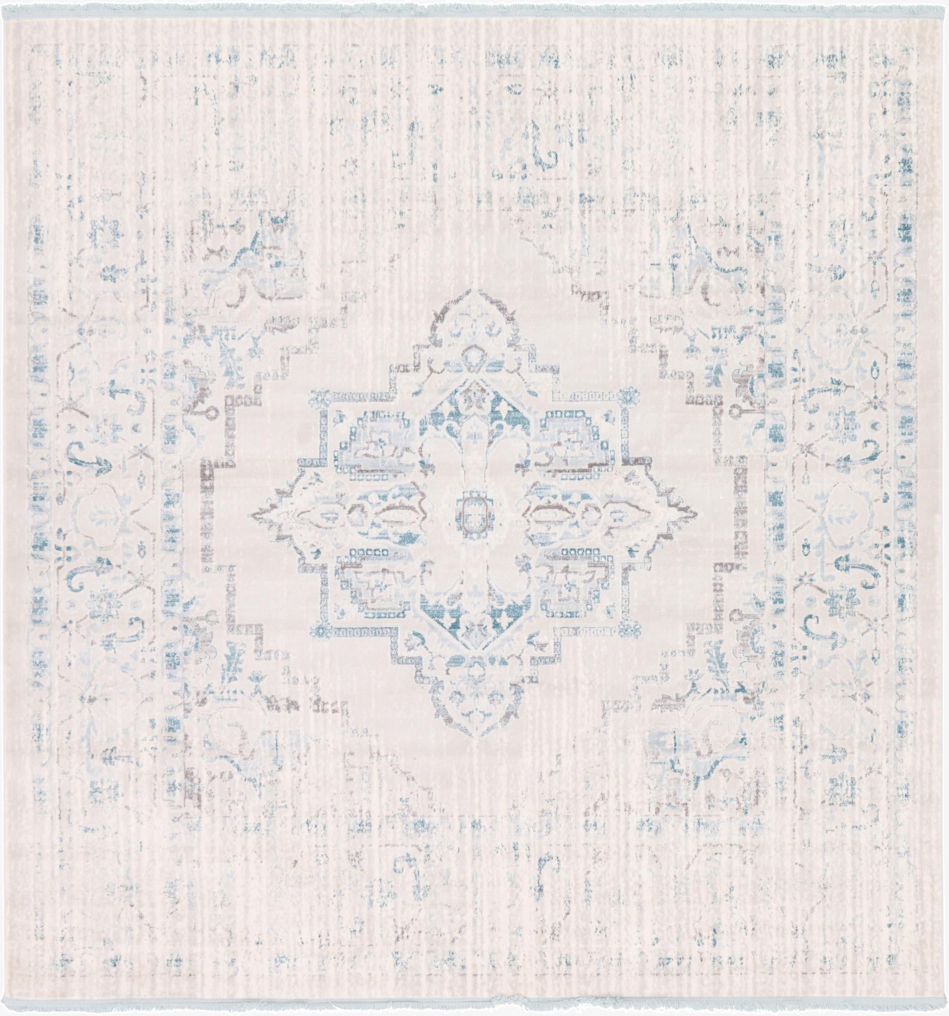 8' x 8' New Vintage Square Rug