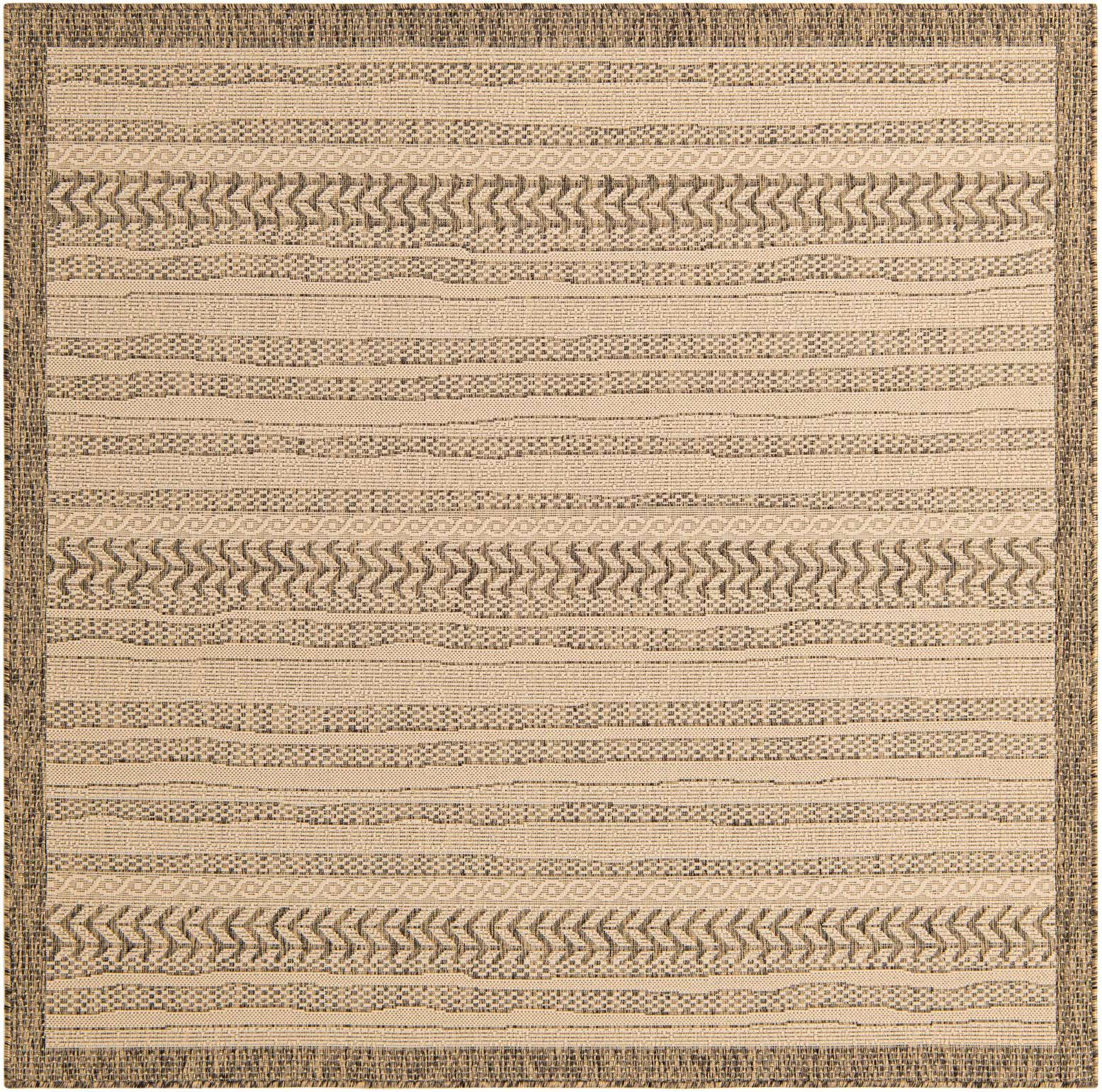 6' x 6' Easy-Clean Border Indoor / Outdoor Square Rug