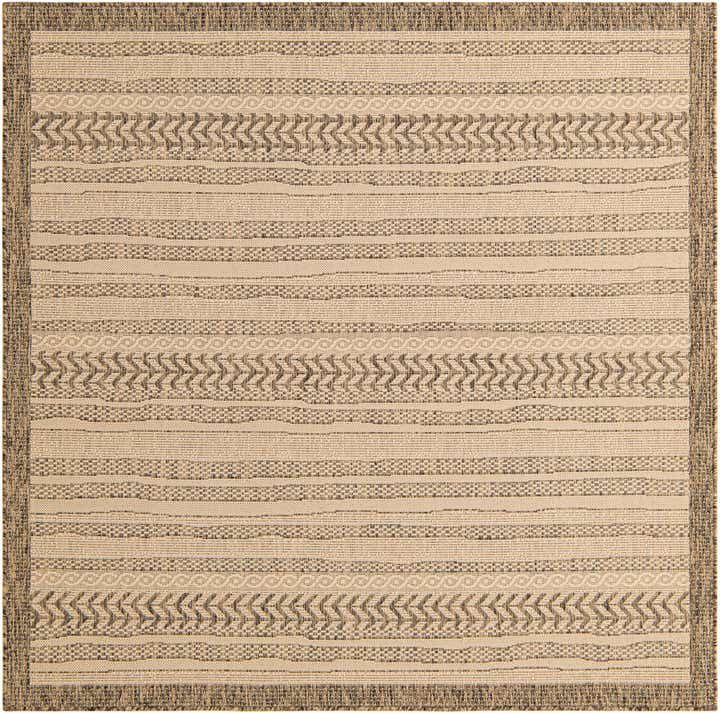 6' x 6' Easy-Clean Border Indoor / Outdoor Square Rug