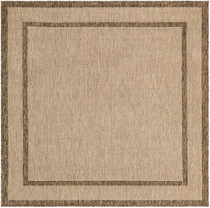 6' x 6' Easy-Clean Border Indoor / Outdoor Square Rug