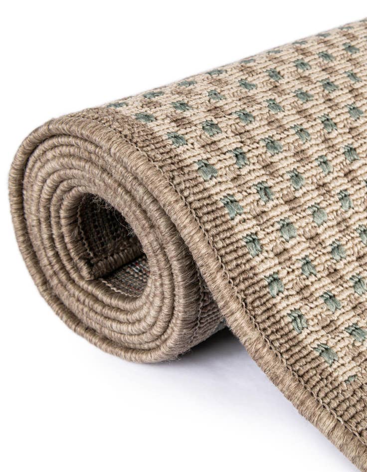 Detail image of 7' 10 x 7' 10  Washable Border Indoor / Outdoor Square Rug