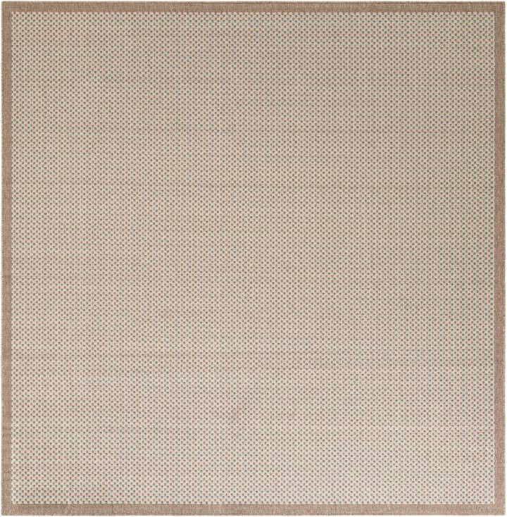7' 10 x 7' 10 Easy-Clean Border Indoor / Outdoor Square Rug