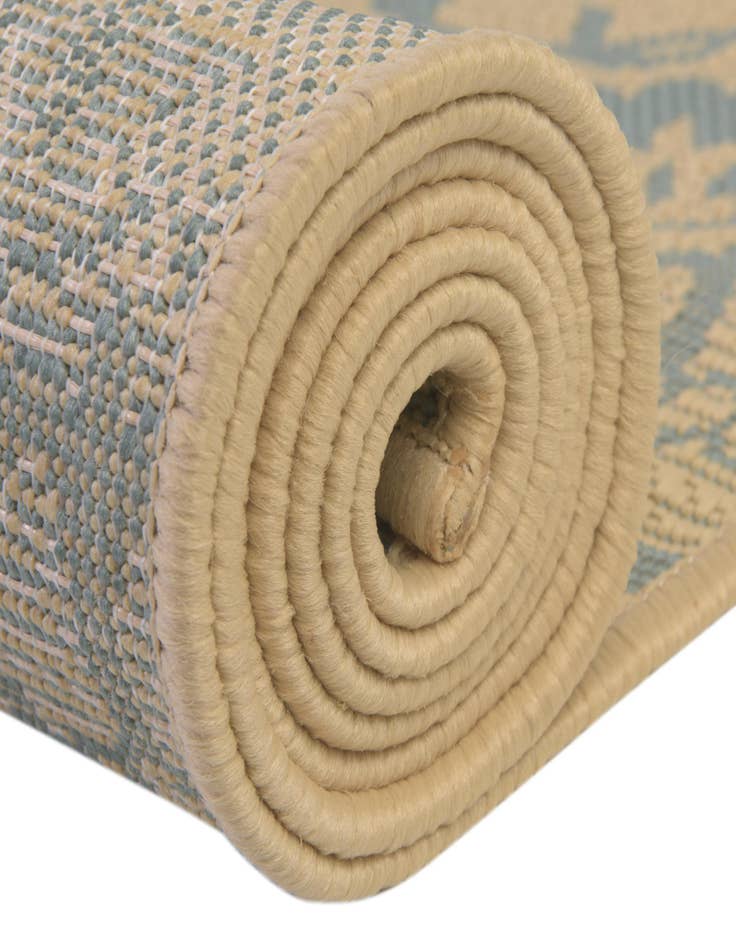 Detail image of 6' x 6'  Washable Botanical Indoor / Outdoor Square Rug