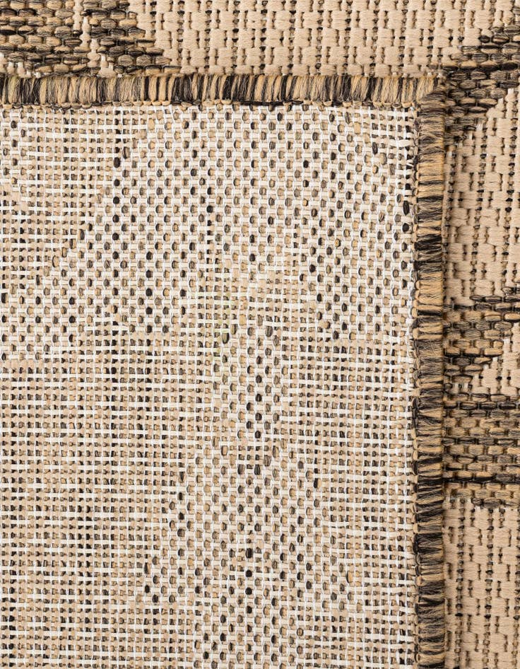 Detail image of 6' x 6'  Washable Botanical Indoor / Outdoor Square Rug