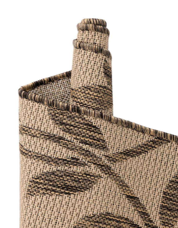 Detail image of 6' x 6'  Washable Botanical Indoor / Outdoor Square Rug