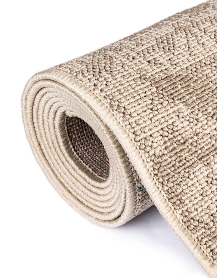 Detail image of 7' 10 x 7' 10  Washable Botanical Indoor / Outdoor Square Rug