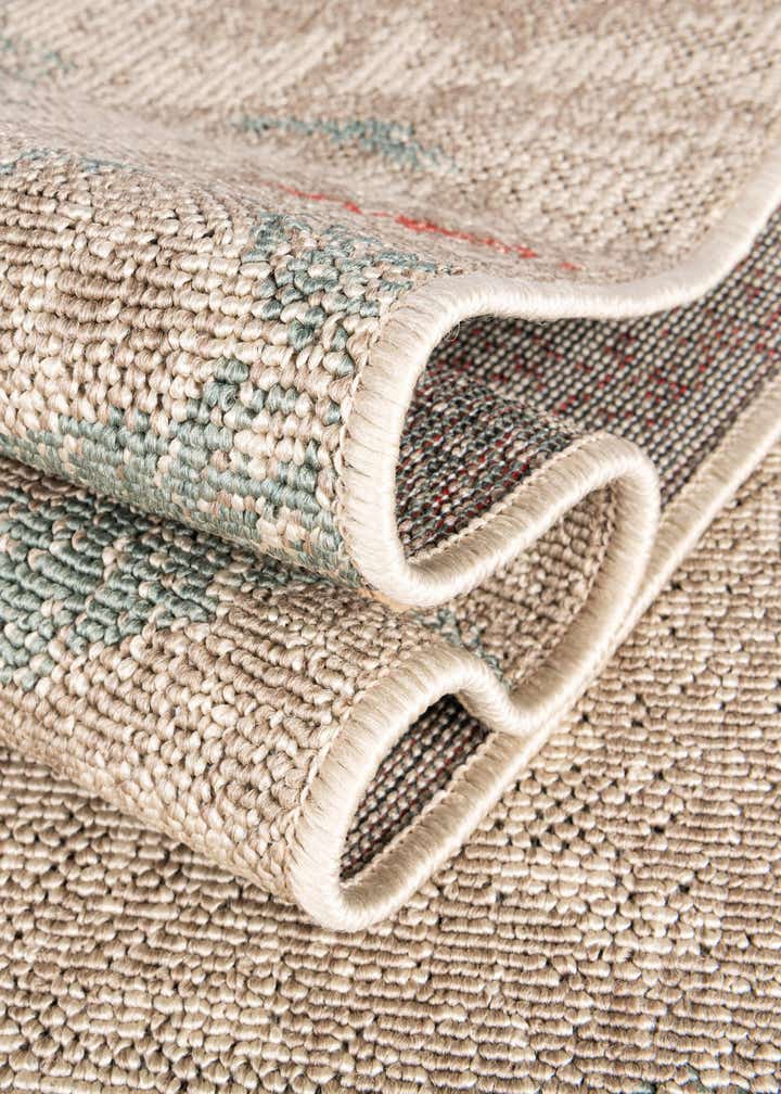 7' 10 x 7' 10 Easy-Clean Botanical Indoor / Outdoor Square Rug
