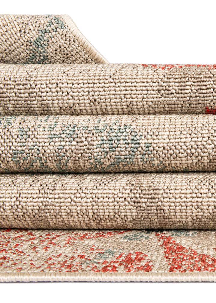7' 10 x 7' 10 Easy-Clean Botanical Indoor / Outdoor Square Rug