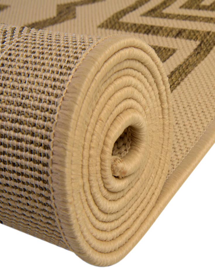 Detail image of 6' x 6' Washable Lattice Indoor / Outdoor Square Rug