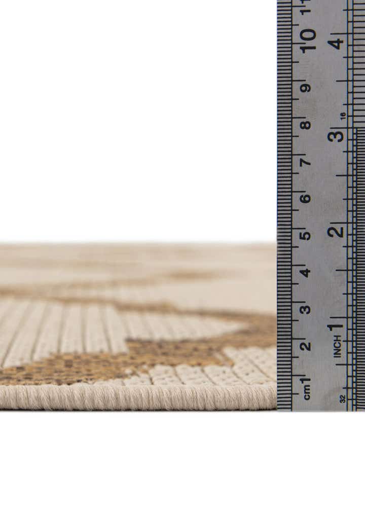 6' x 6' Easy-Clean Lattice Indoor / Outdoor Square Rug