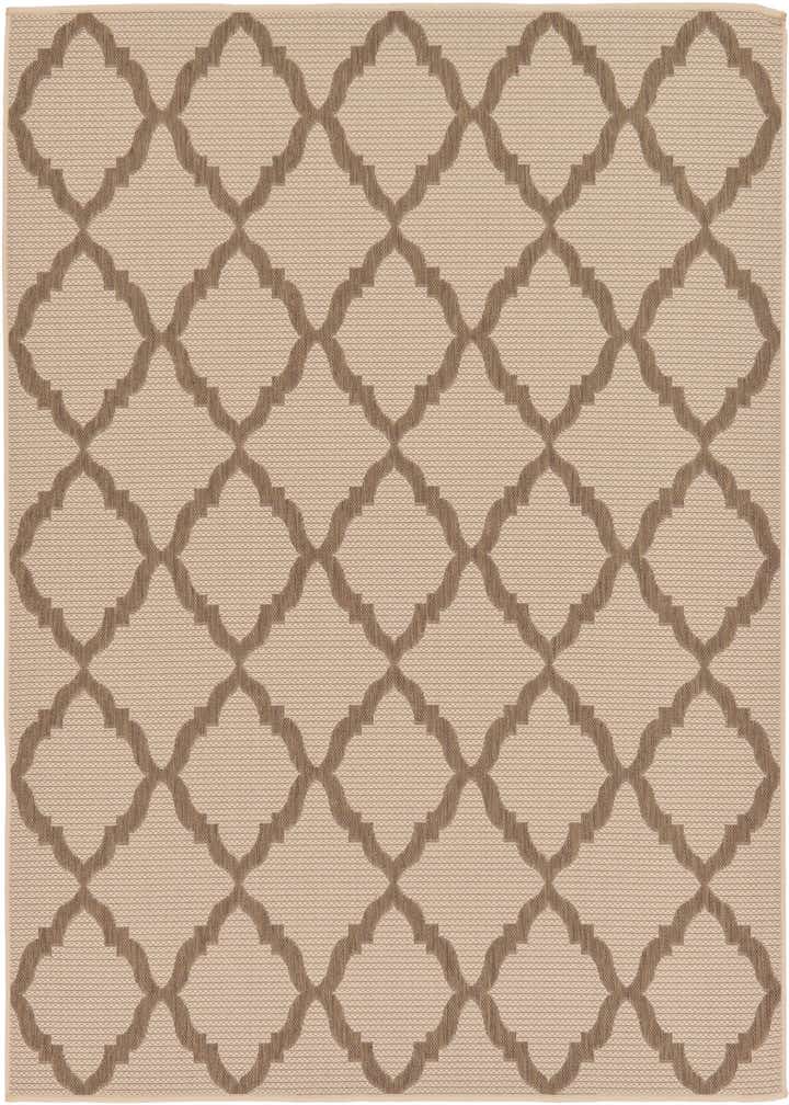 6' x 6' Easy-Clean Lattice Indoor / Outdoor Square Rug