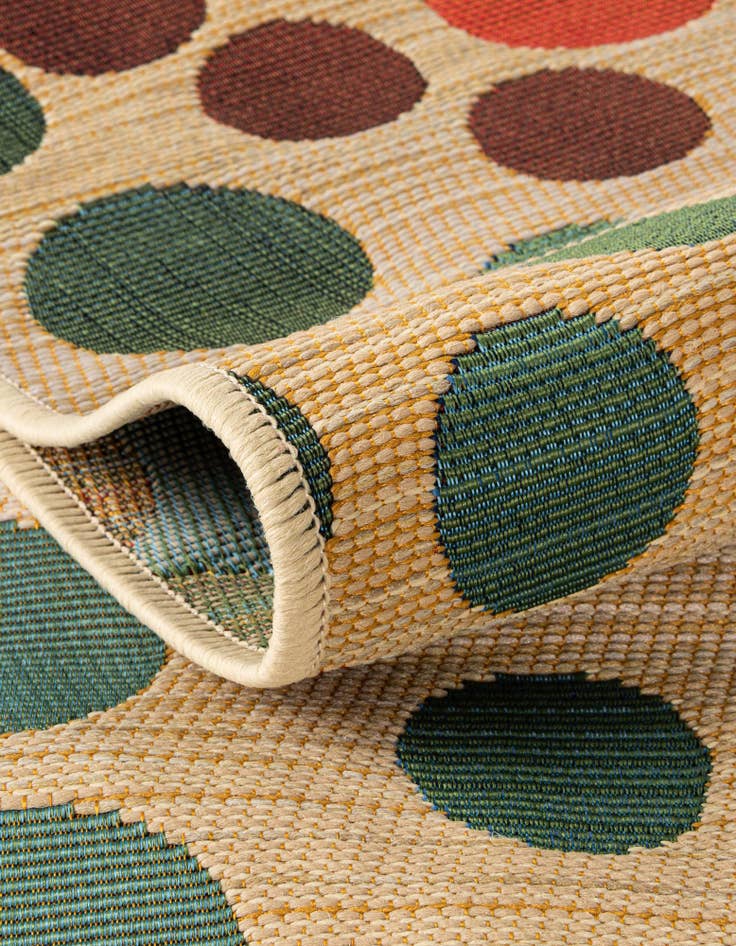 Detail image of 10' x 10' Easy-Clean Modern Indoor / Outdoor Square Rug