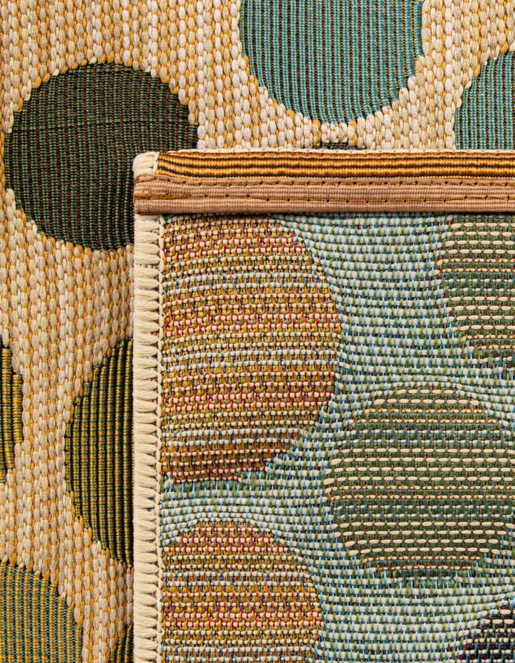 Detail image of 10' x 10'  Washable Modern Indoor / Outdoor Square Rug