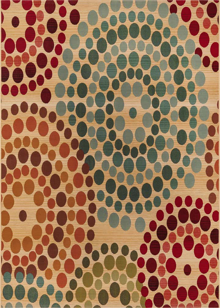 6' x 6' Easy-Clean Modern Indoor / Outdoor Square Rug