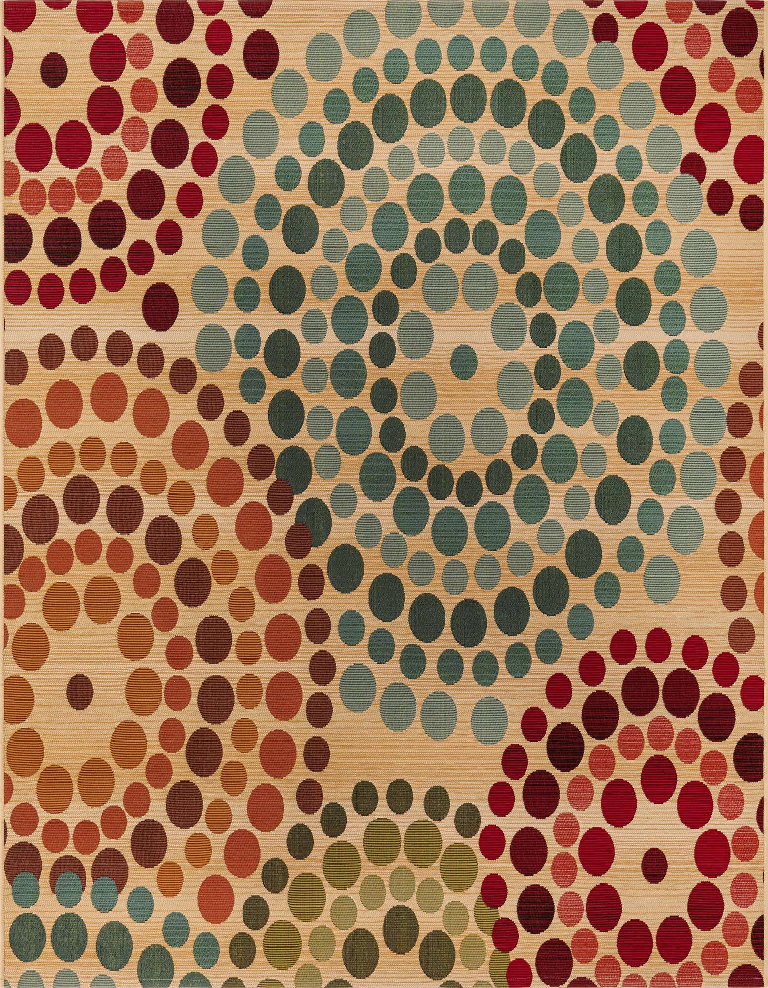 6' x 6' Easy-Clean Modern Indoor / Outdoor Square Rug