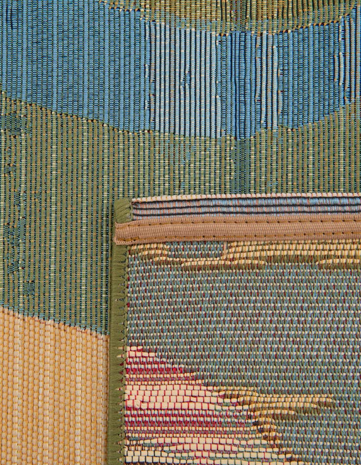 Detail image of 6' x 6' Easy-Clean Modern Indoor / Outdoor Square Rug