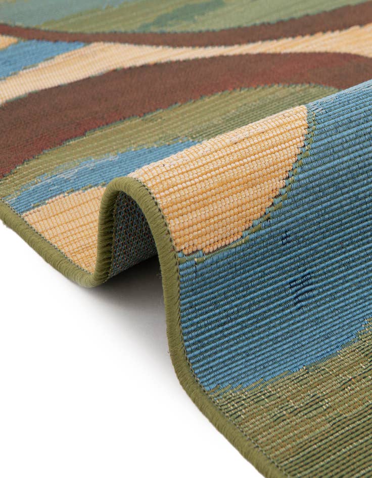 Detail image of 6' x 6'  Washable Modern Indoor / Outdoor Square Rug