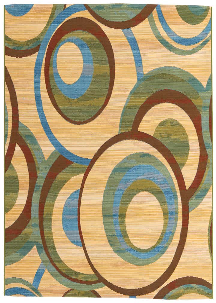 6' x 6' Easy-Clean Modern Indoor / Outdoor Square Rug