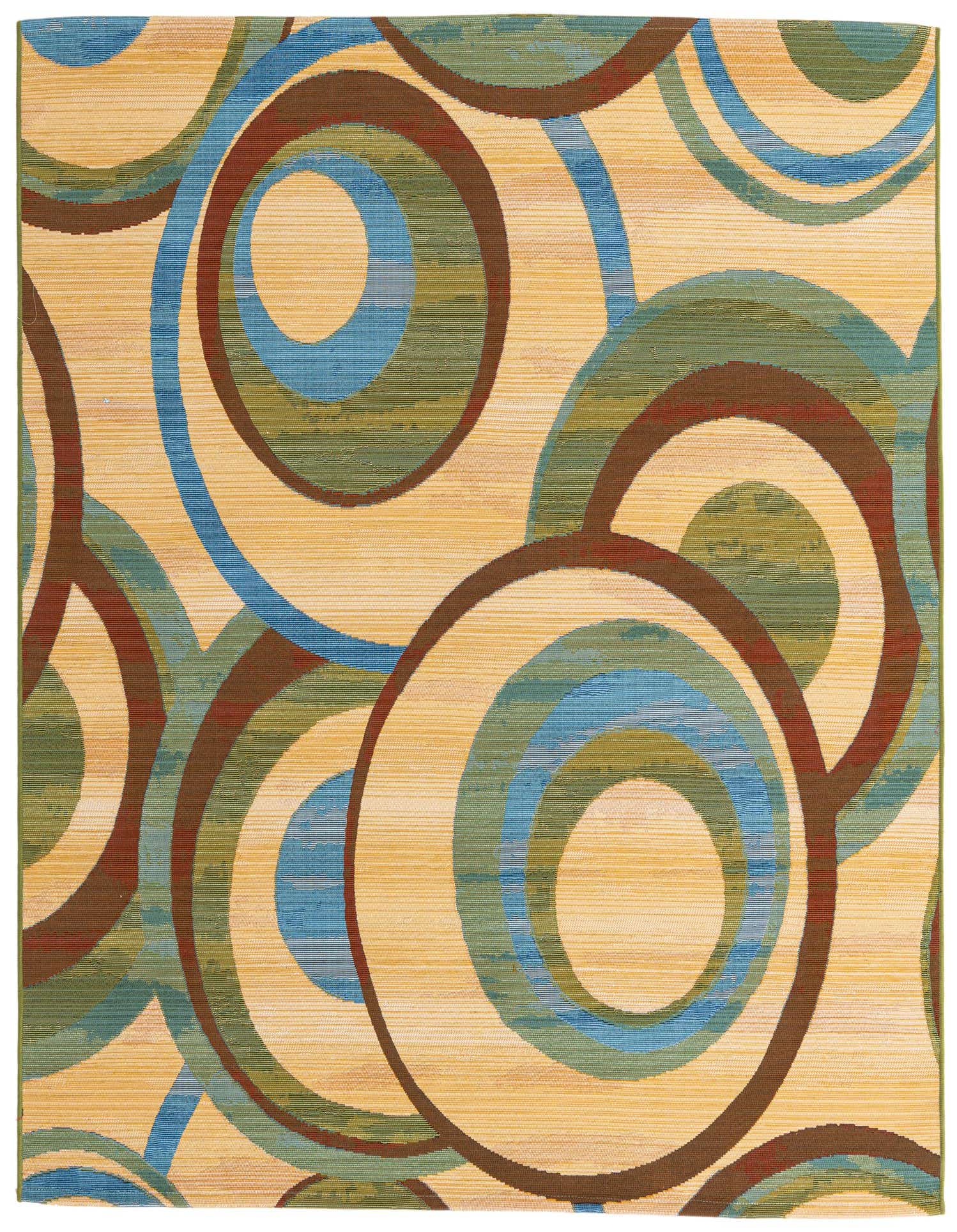 6' x 6' Easy-Clean Modern Indoor / Outdoor Square Rug