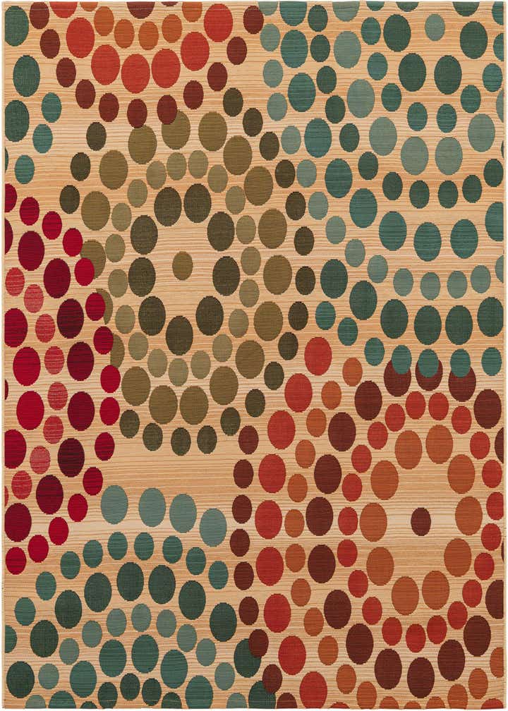 5' 3 x 5' 3 Easy-Clean Modern Indoor / Outdoor Square Rug