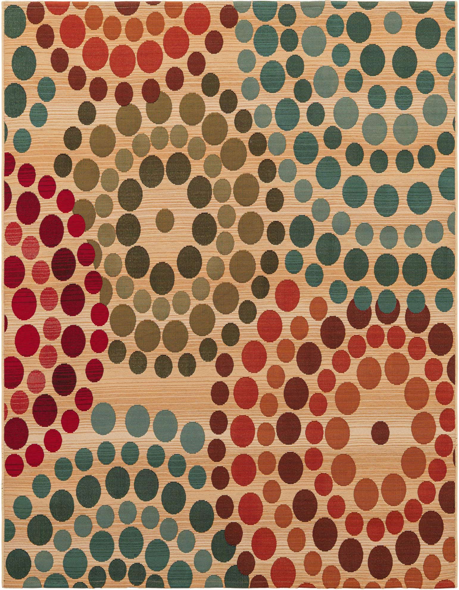 5' 3 x 5' 3 Easy-Clean Modern Indoor / Outdoor Square Rug