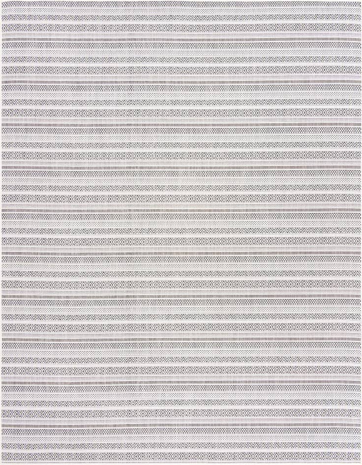 Detail image of 10' x 10' Easy-Clean Ribbon Indoor / Outdoor Square Rug