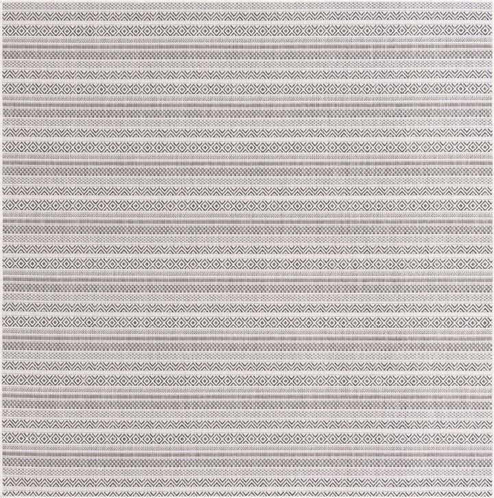 7' 10 x 7' 10 Easy-Clean Ribbon Indoor / Outdoor Square Rug