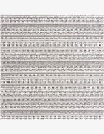 7' 10 x 7' 10 Easy-Clean Ribbon Indoor / Outdoor Square Rug