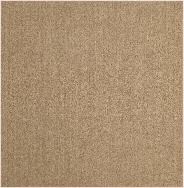 Detail image of 7' 10 x 7' 10 Easy-Clean Solid Indoor / Outdoor Square Rug
